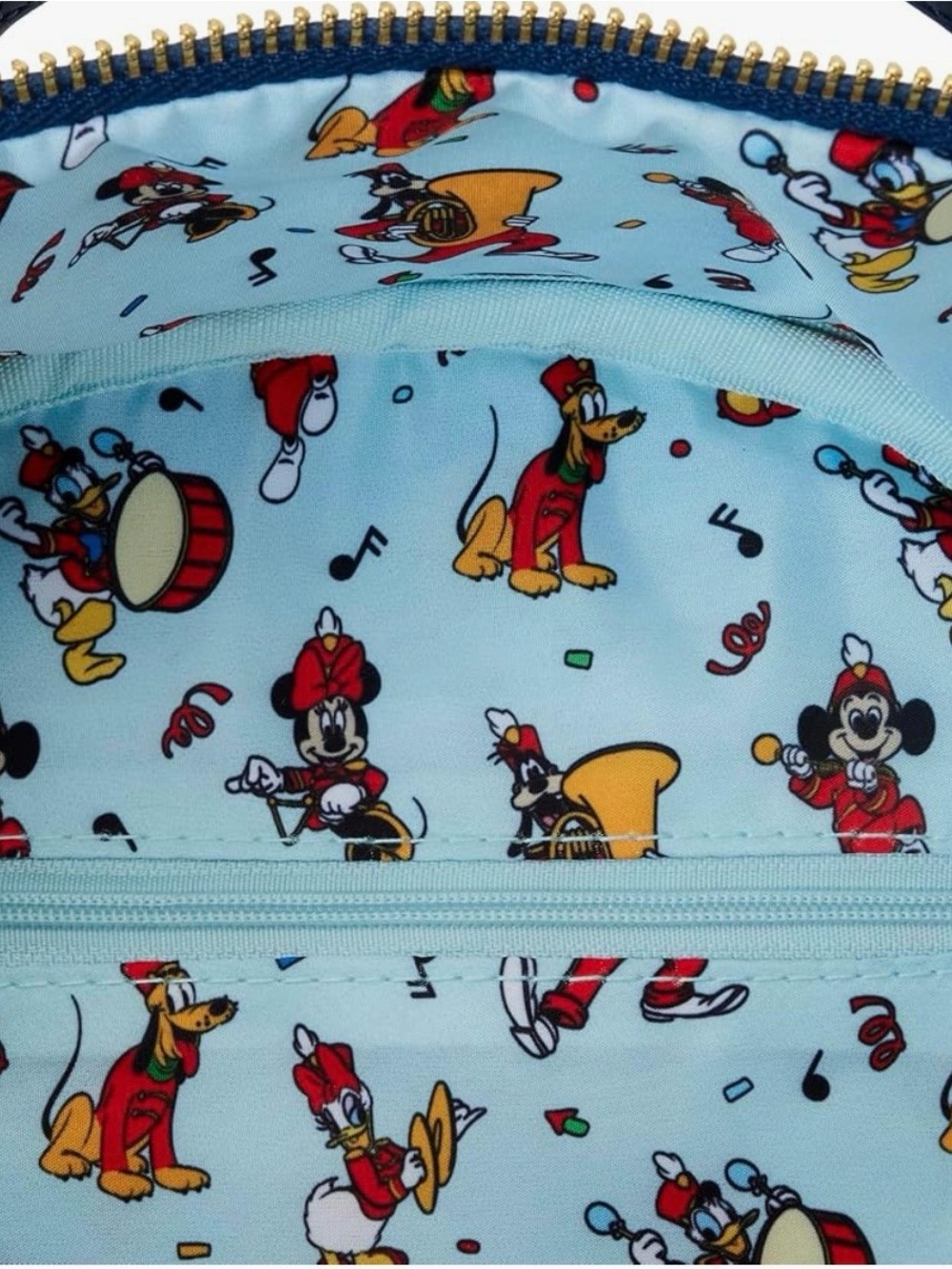 Loungefly Disney Mickey & Friends Marching Band Mini Backpack EUC - Picture 3 of 4